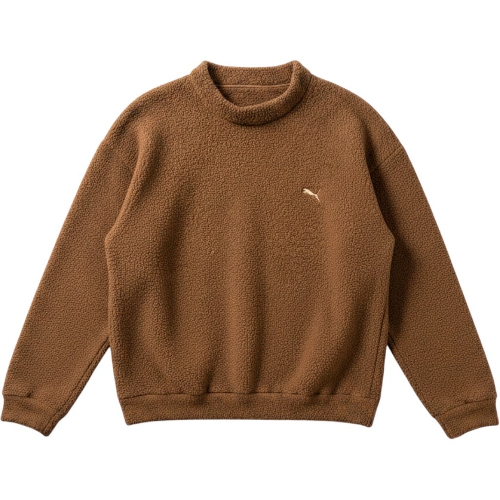 Vintage Bob Timberlake Malden Mills Sherpa Fleece Crewneck, Made in USA, M